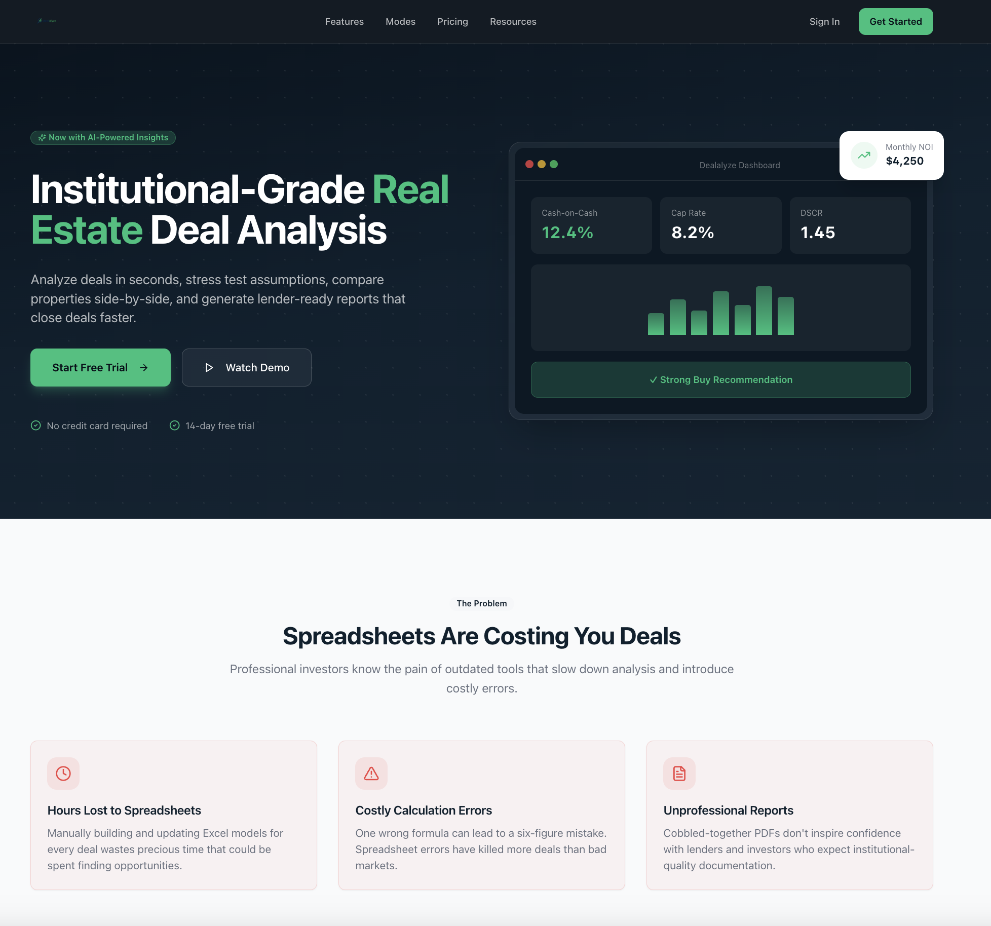 AI-built website example for a real estate investor